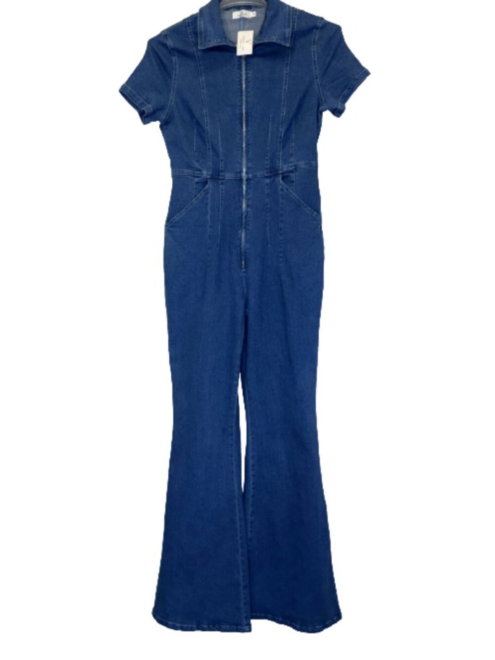 Women's Dark Denim Jumpsuit Size L